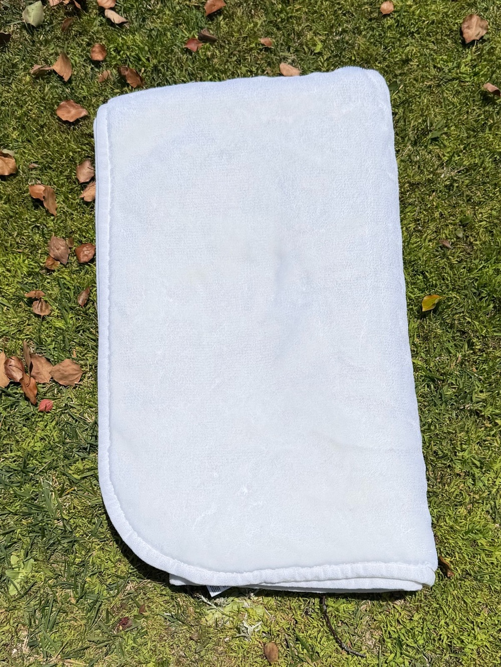Y2K Novatex Ivory Solid Color Plush Minky Baby Blanket Acrylic Unisex 44x52 NICE